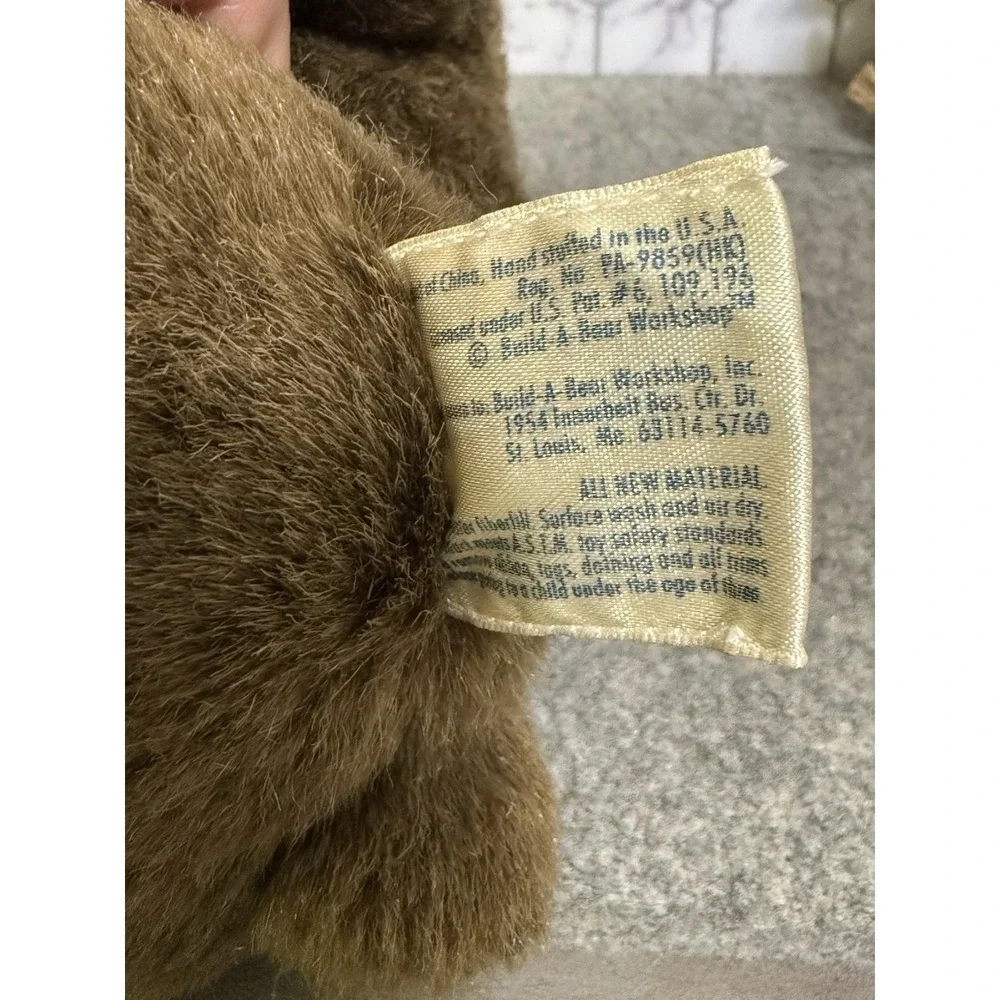 Build-a-Bear 1st Generation Brown Vintage Plush Stuffed 1997 Teddy Bear